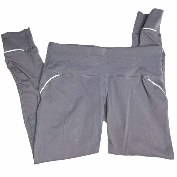 Athleta Relay Cropped Leggings Gray Size S - Picture 2 of 8